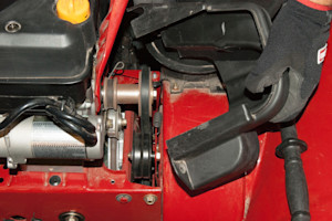 Reinstall the belt cover.