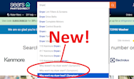 article image for Tapping into a new feature in the Search Bar on Sears PartsDirect