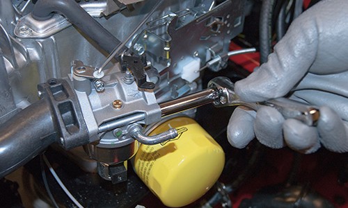 RG RM Rebuild a Riding Mower Carburetor S08 Install the rebuild carburetor