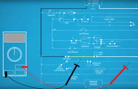 Using a wiring schematic to trace a current video