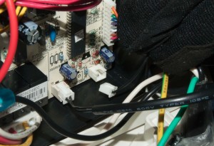 PHOTO: Remove the wires from the control board.