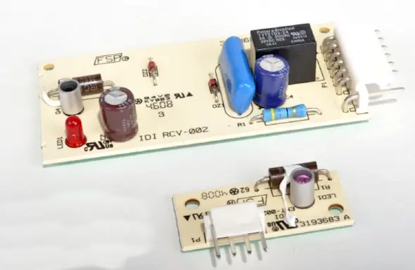 How to replace ice maker optic boards in a side-by-side refrigerator