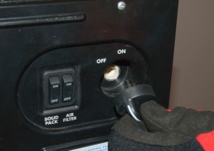 PHOTO: Remove the control knob.