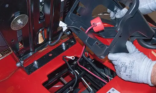 PHOTO: Lift out the battery box.