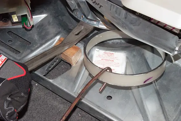 PHOTO: Pull out the snubber ring.