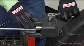Snowblower chute won't turn: troubleshooting chute control and gearbox problems video