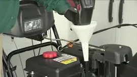 How to change snowblower oil video