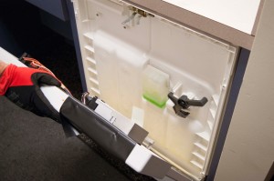 PHOTO: Separate the dishwasher door panels.