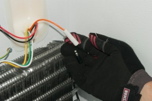 PHOTO: Unplug the defrost heater wires.
