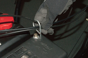 Release the control cable.