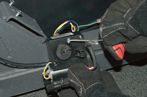 Reinstall the cable on the motor pulley.