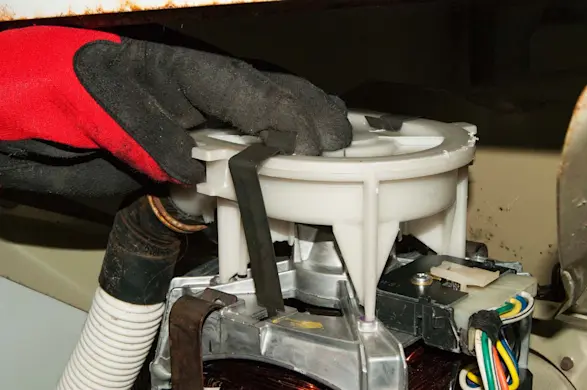PHOTO: Reinstall the drain pump.