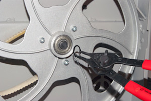 Reinstall the C-clip.