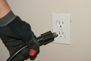 Plug the compressor in.