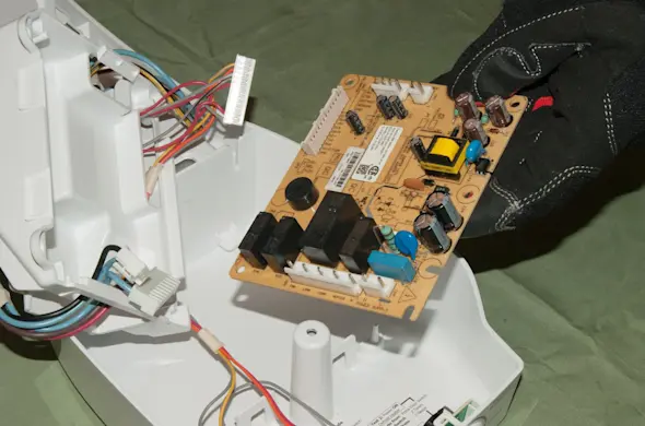 PHOTO: Remove the control board.