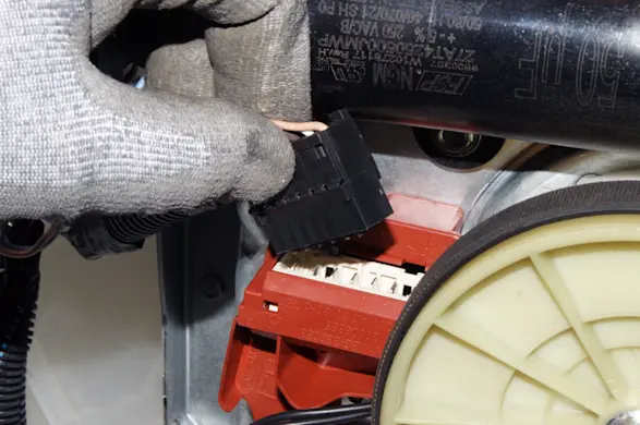 PHOTO: Reconnect the wiring connectors.