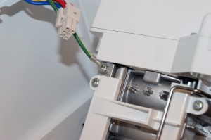 PHOTO: Unplug the ice maker wire harness.