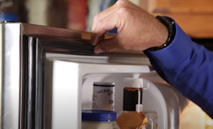 Inspect the fridge door gasket