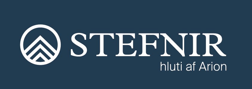 Stefnir - myndmerki - á bláu