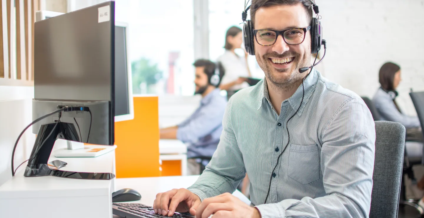 Man working in an office