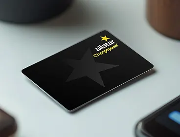 Allstar Chargepass card on table