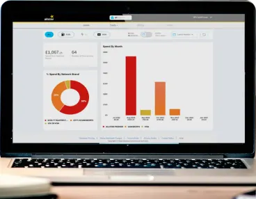 Allstar online dashboard on laptop