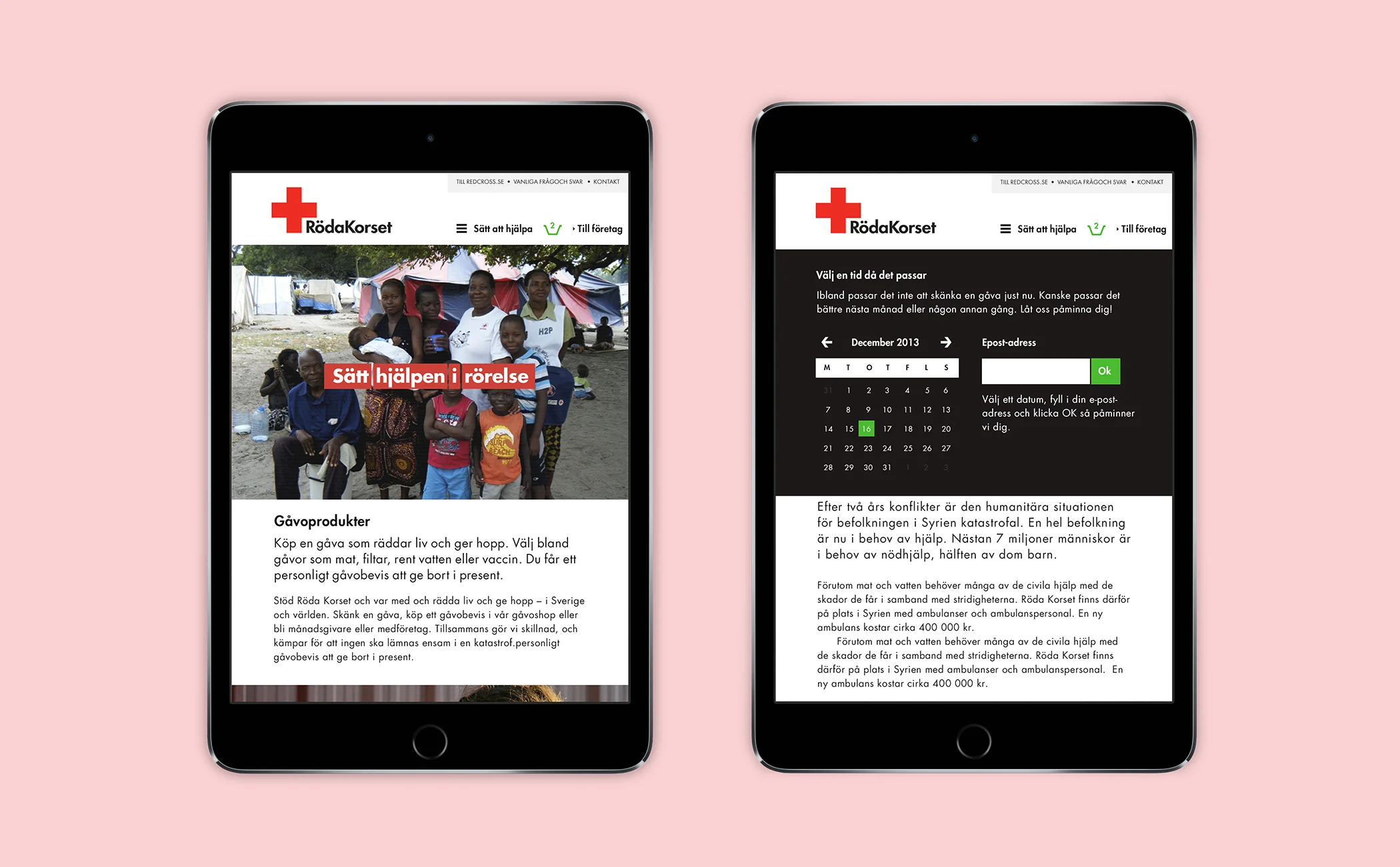 Swedish Red Cross - Idea image