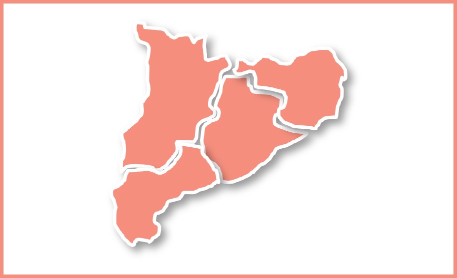 mapa de Cataluña