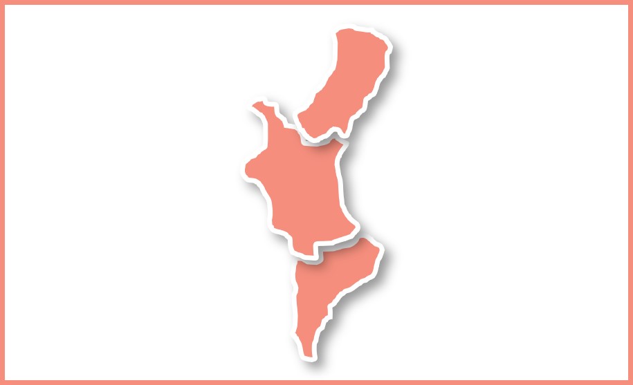 mapa de la Comunidad Valenciana