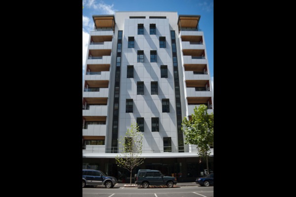 Forté, Docklands Wharf exterior