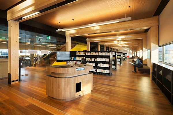 Library at the Dock, interior