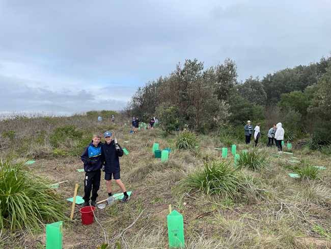 National Tree Day has become part of life at Kiama High, with students participating in the event for almost the entire history of the campaign. Image: Paul Berry/Kiama High School