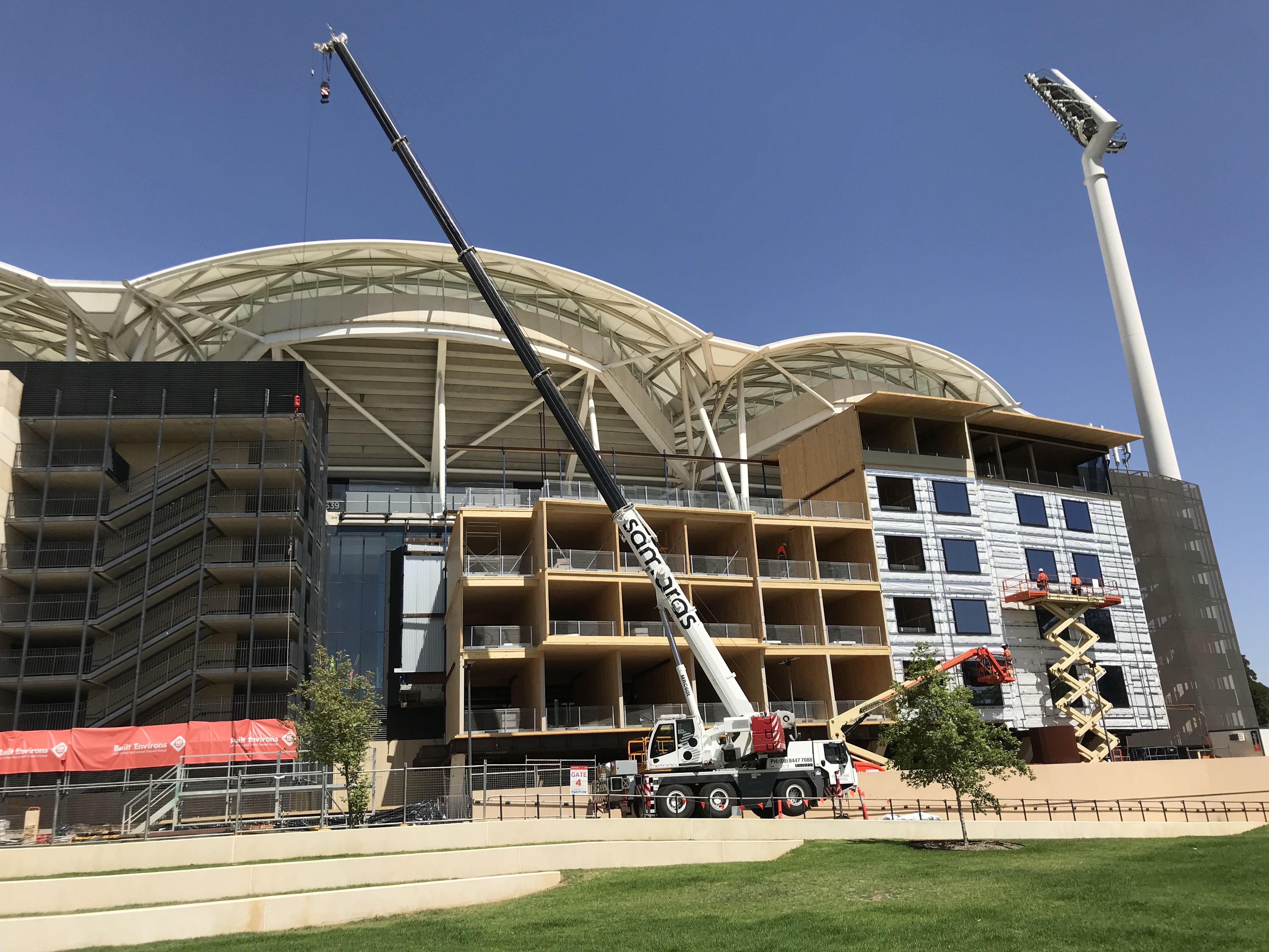 Adelaide Oval Hotel CLT structure