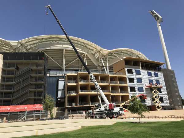 Adelaide Oval Hotel CLT structure