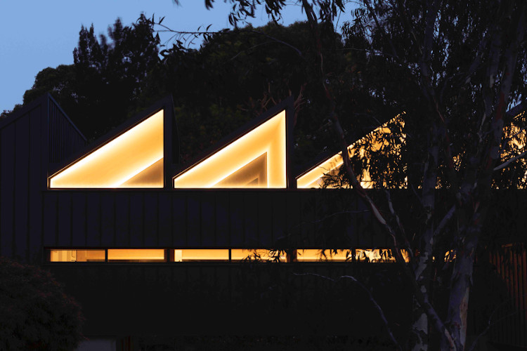 CLT House exterior at night