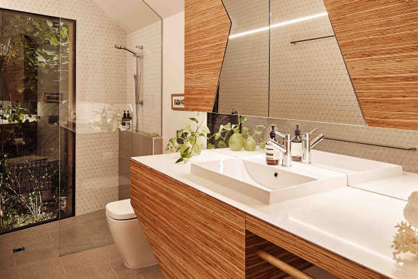 His and Her House, interior bathroom