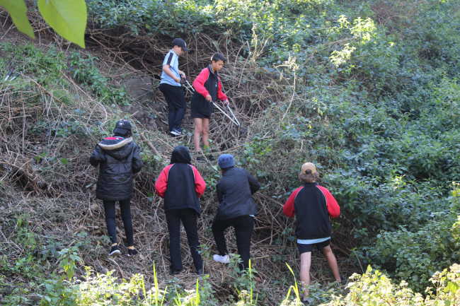 Warrawong students working together 