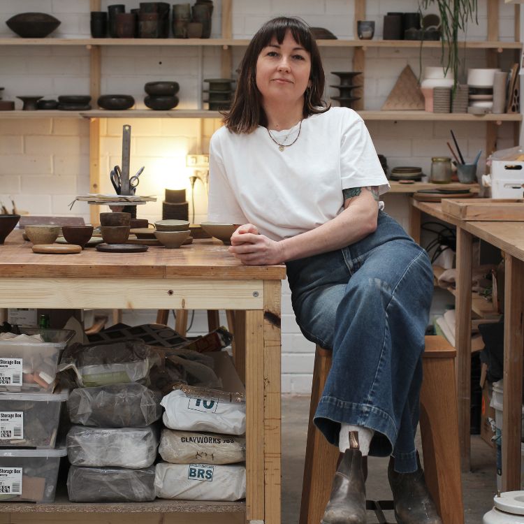 Kate Bowman in Studio
