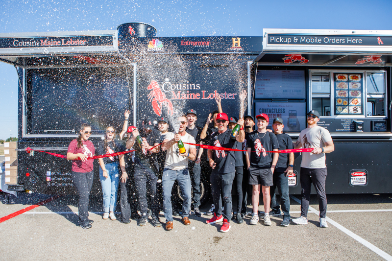 Champagne celebrations at the Grand Opening of our Lubbock Truck!