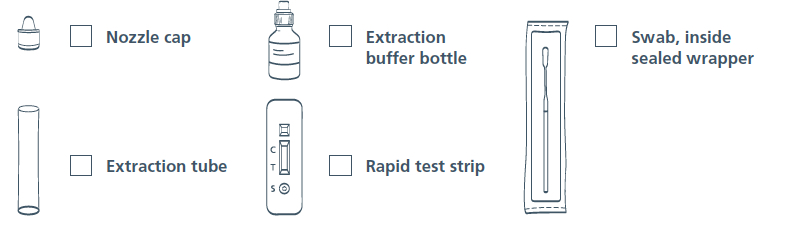 Lateral Flow Test components