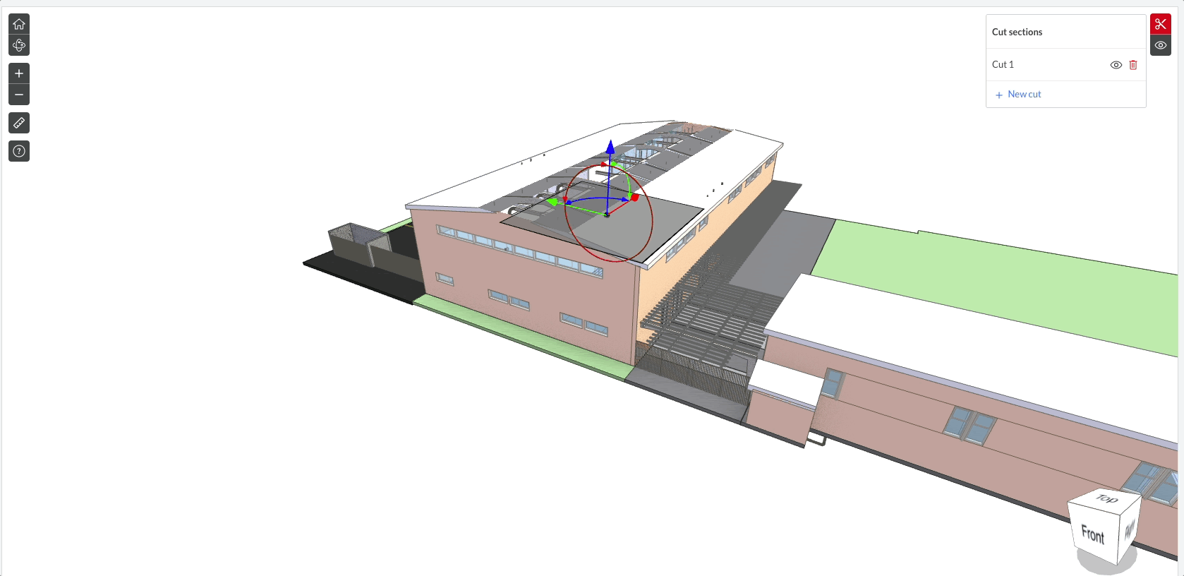 cut section 3D model BIM gif