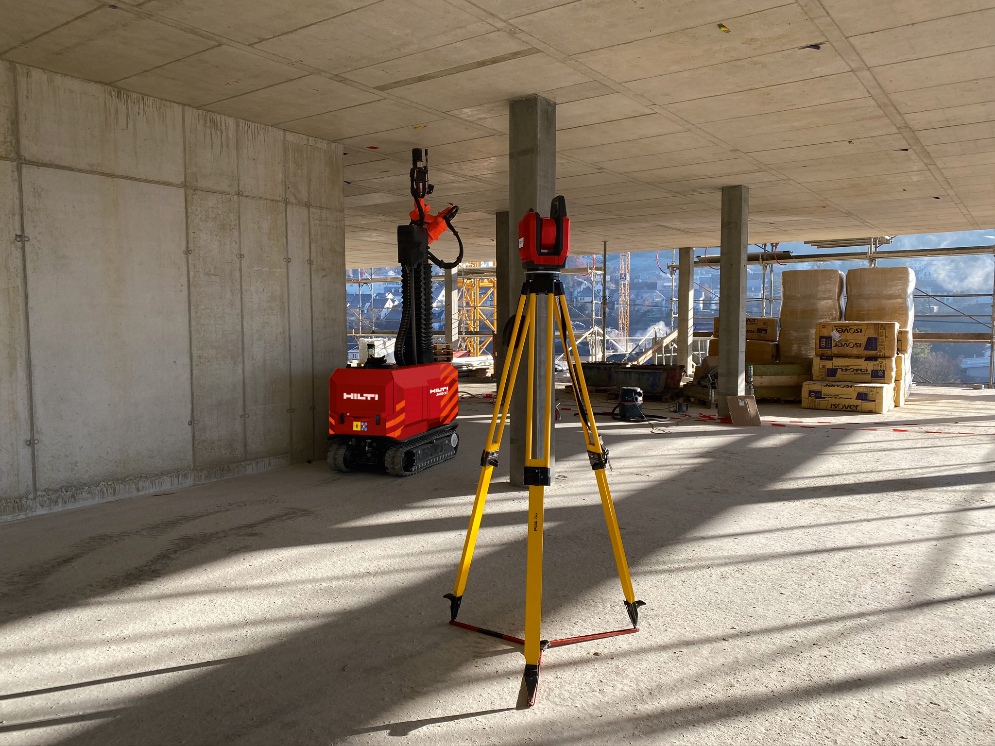 Hilti Jaibot is an example of robotics and automation in the construction industry