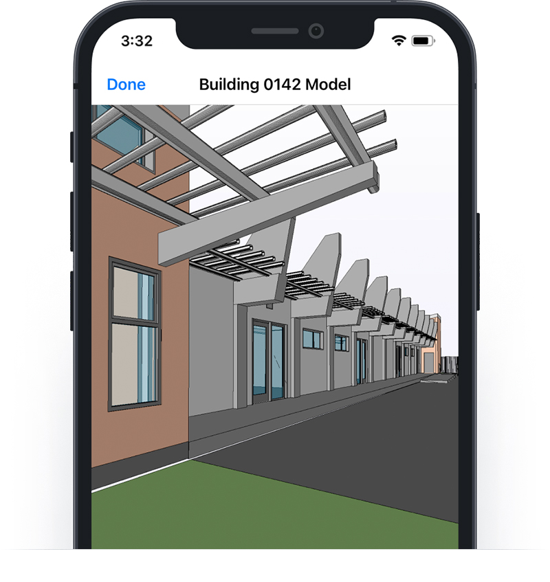 Fieldwire's BIM viewer allows customers to look at 3D models on their mobile device. 