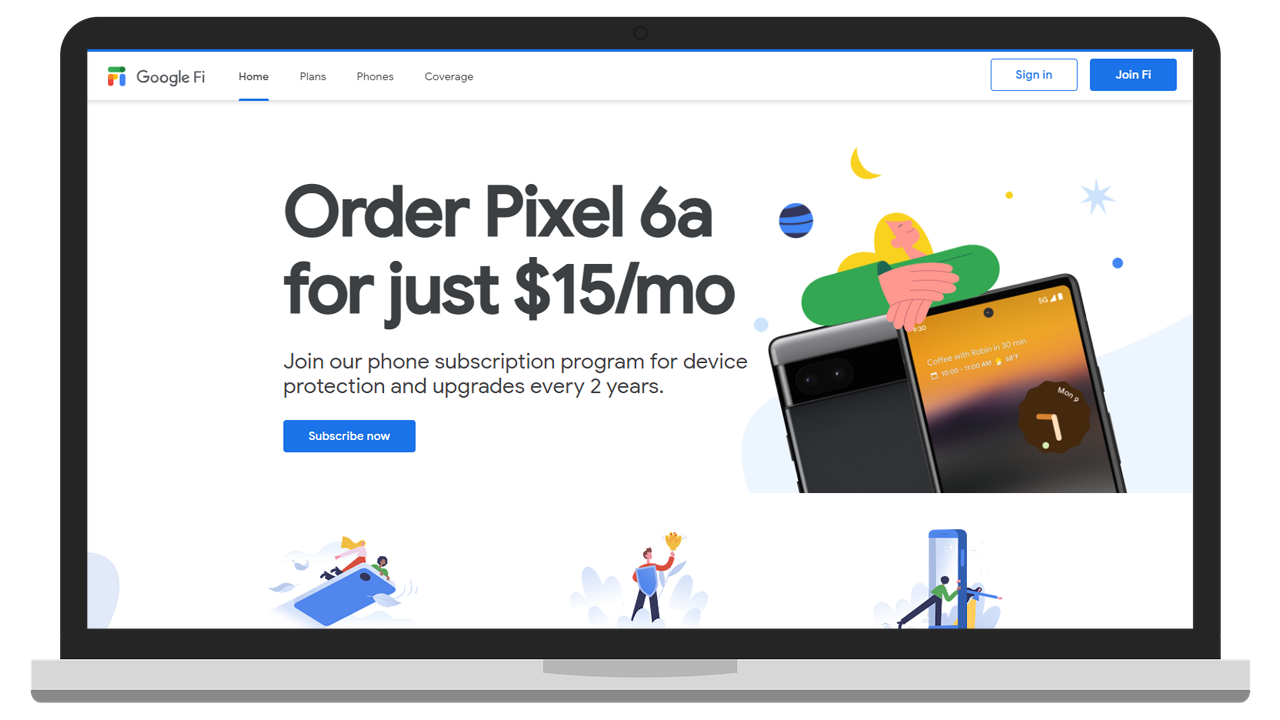Google Fi Website