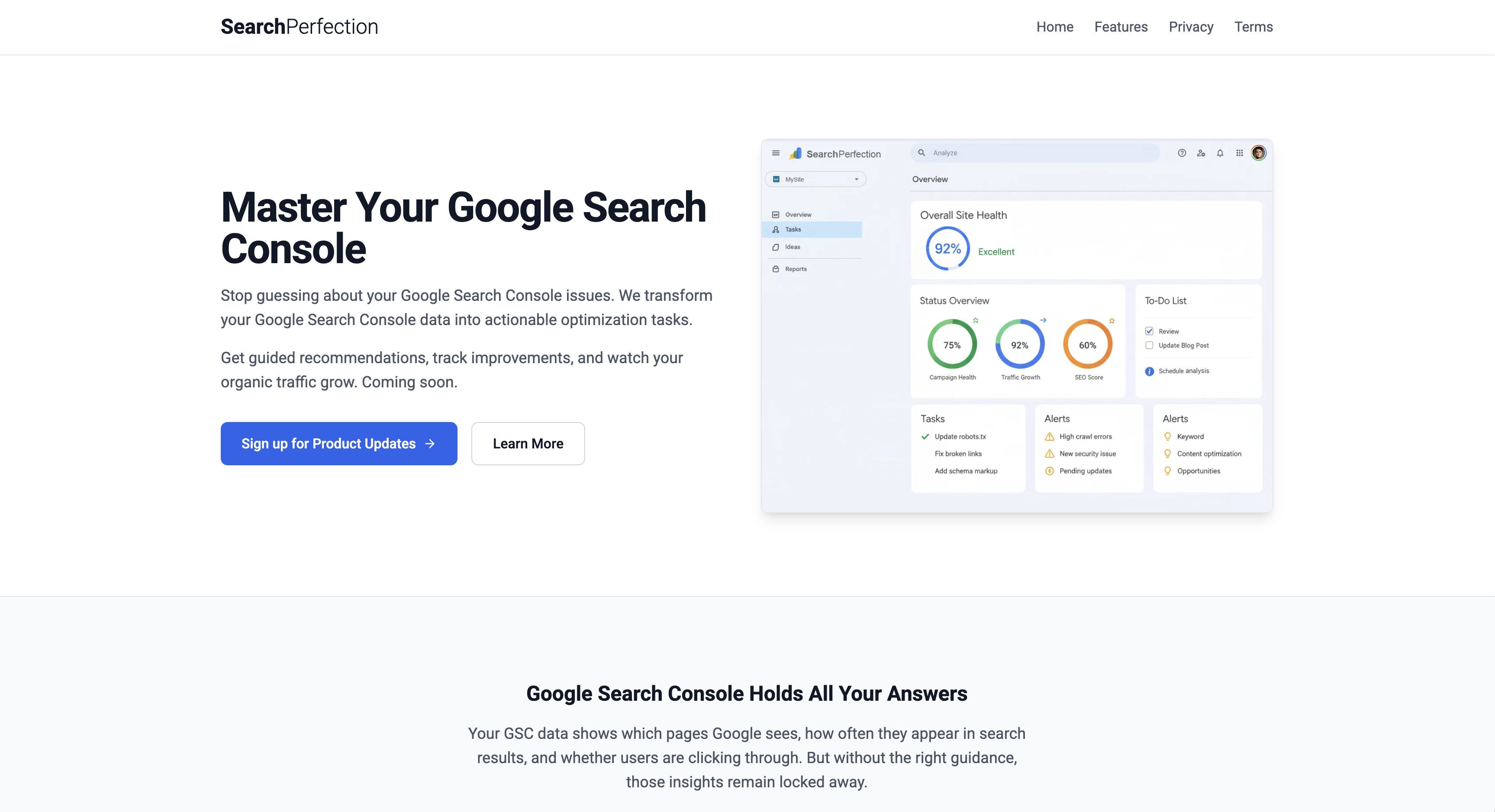 SearchPerfection Screenshot