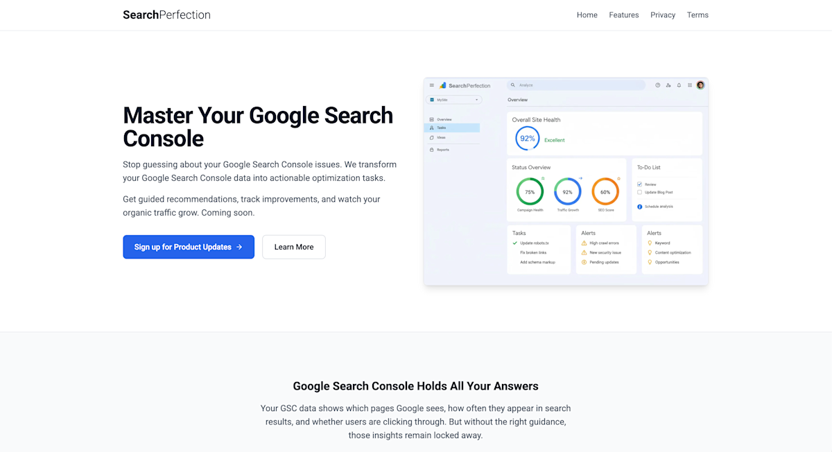 SearchPerfection Screenshot