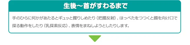 生後~首がすわるまで