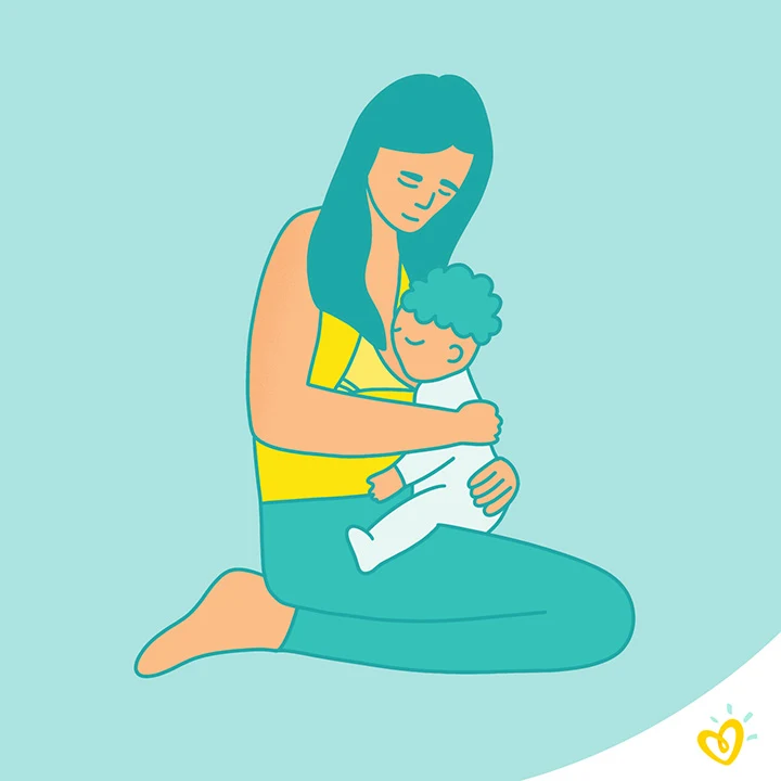 母乳育児の授乳 姿勢と母乳育児のヒント パンパース