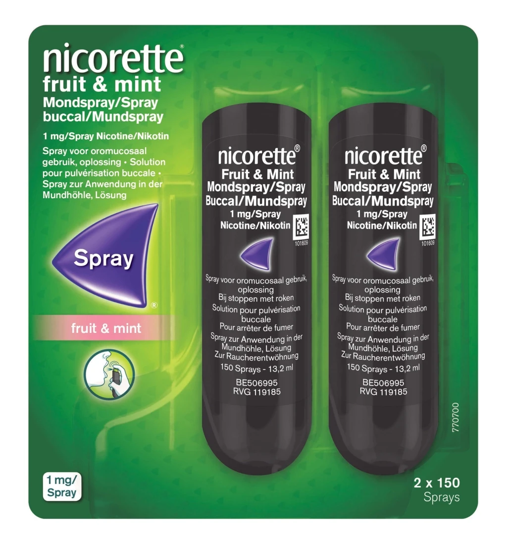 nicorette® Fruit & Mint Spray image 1