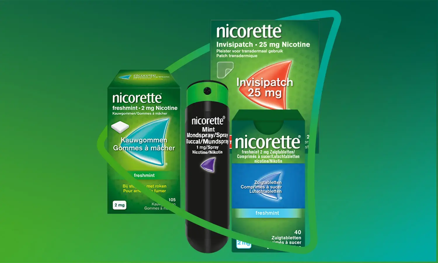 Nicorette productoverzicht